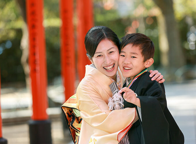 湊川神社で七五三出張撮影
