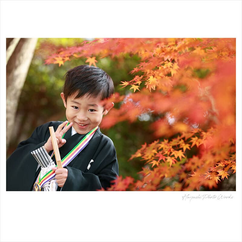 湊川神社で七五三出張撮影