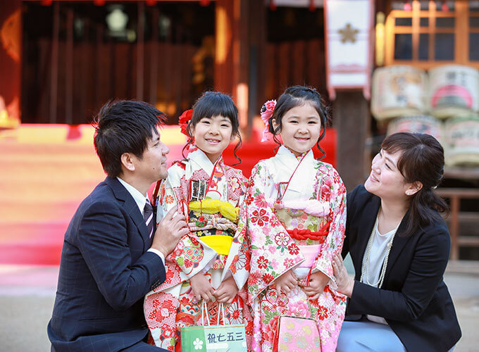 大阪天満宮で七五三出張撮影