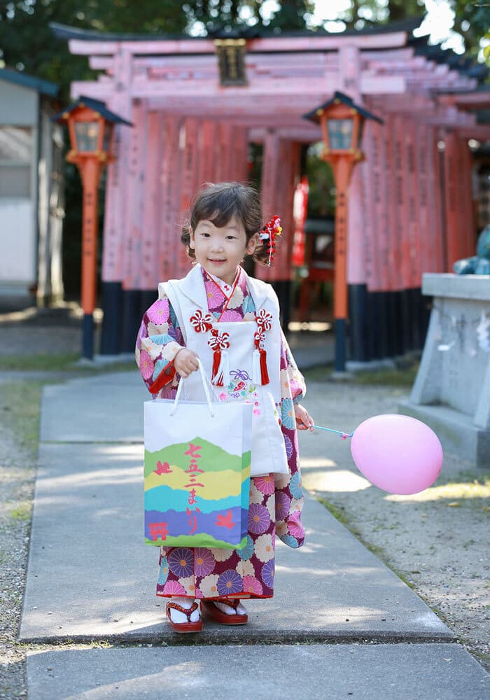 枚方市の片埜神社で七五三出張撮影