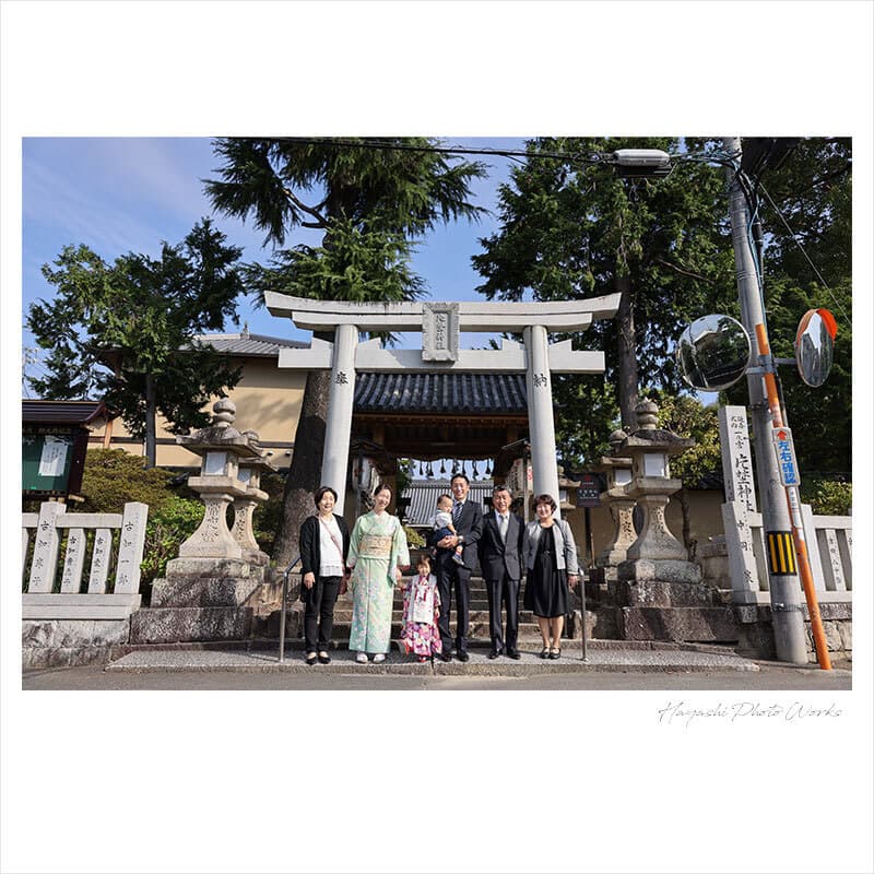 枚方市の片埜神社で七五三出張撮影
