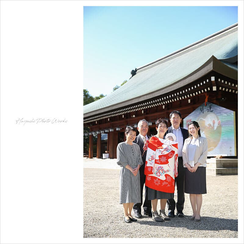 橿原神宮でお宮参り出張撮影