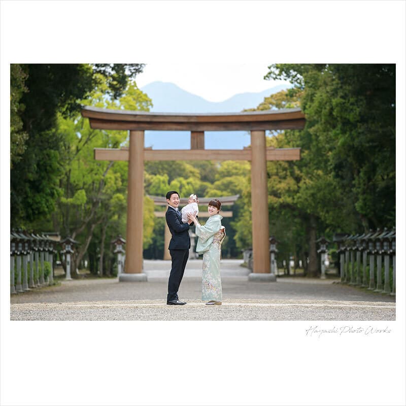 橿原神宮でお宮参り出張撮影