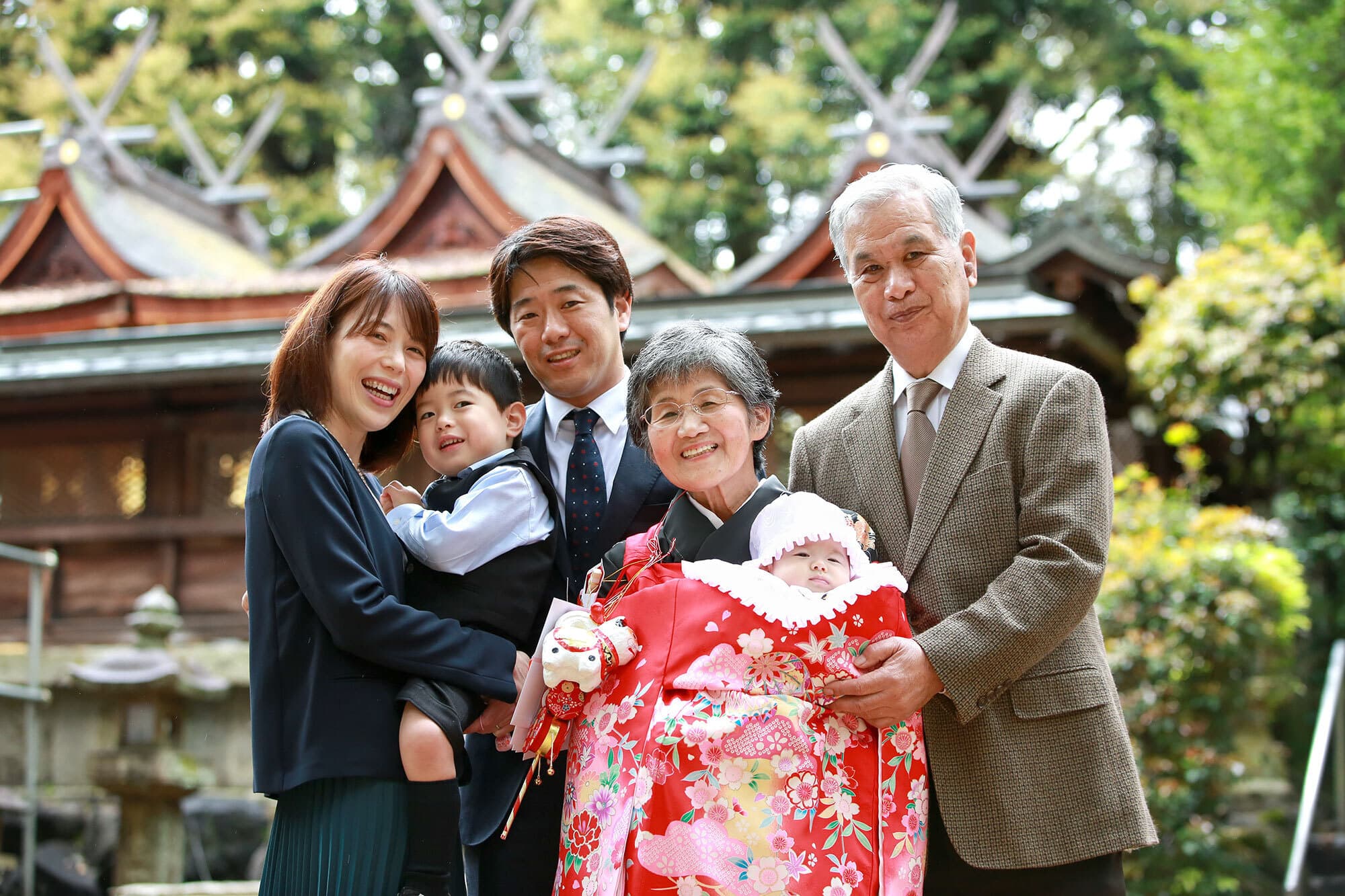 往馬大社でお宮参り出張撮影