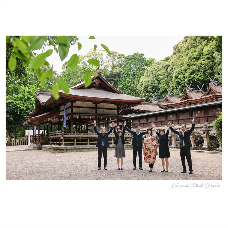 往馬大社でお宮参り出張撮影