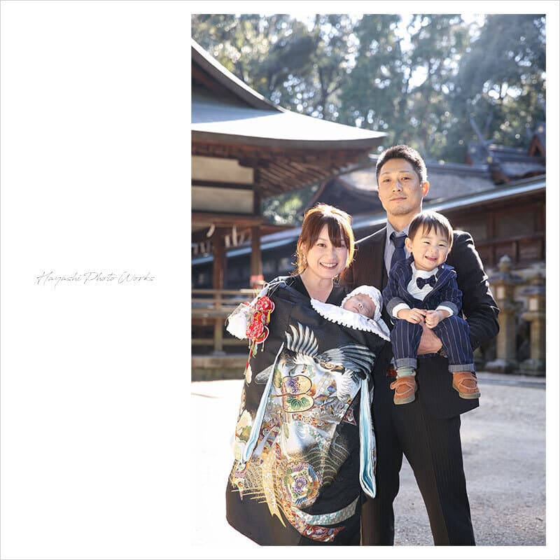往馬大社でお宮参り出張撮影