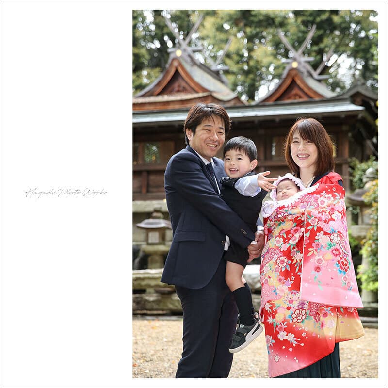 往馬大社でお宮参り出張撮影
