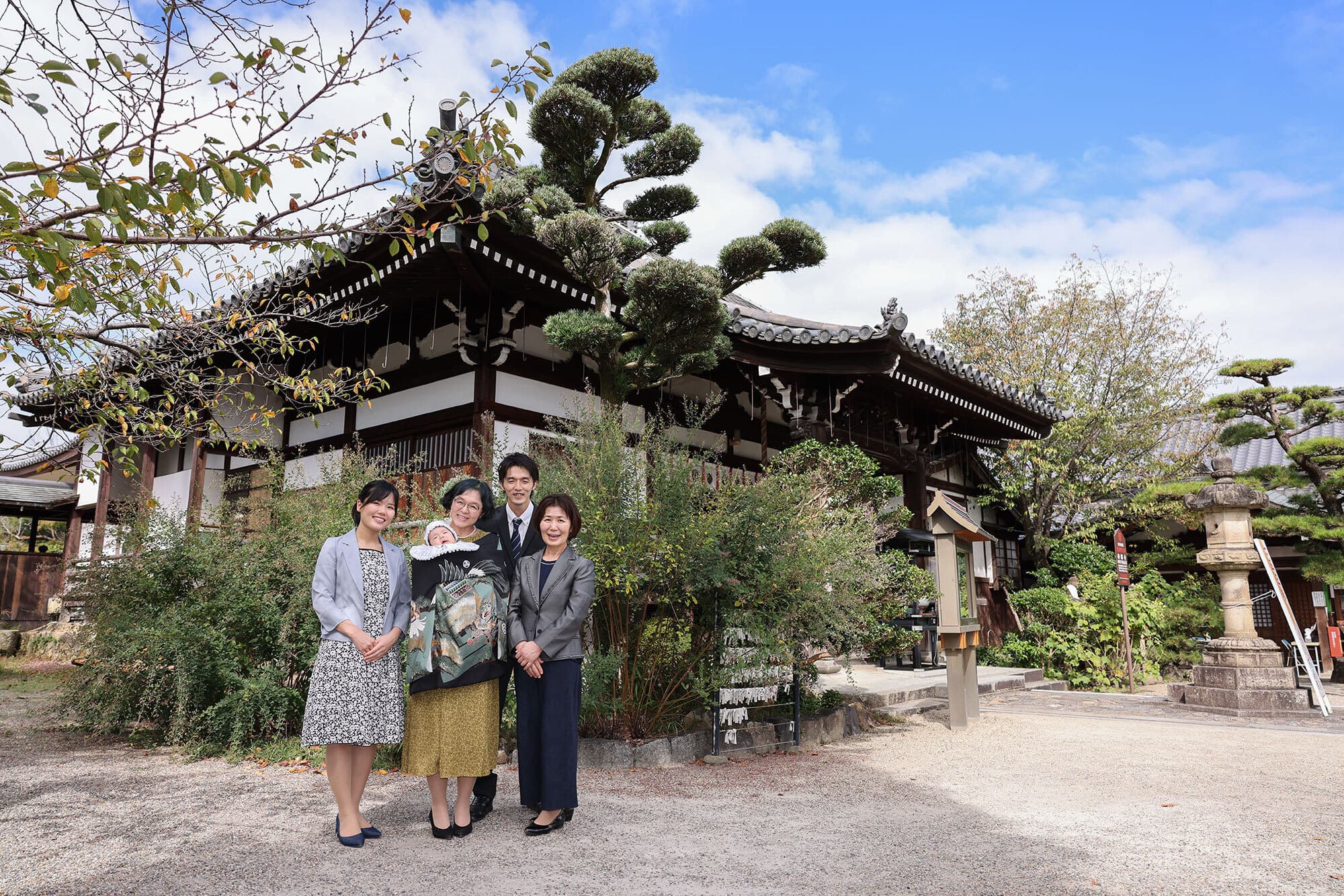帯解寺でお宮参出張撮影