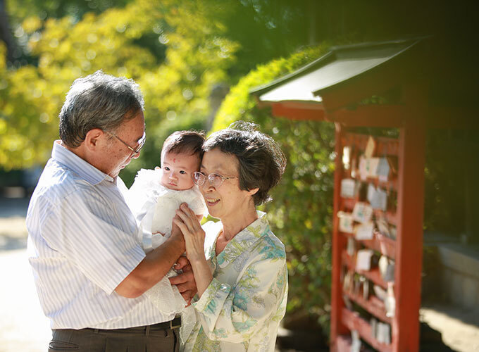 小泉神社でお宮参り出張撮影