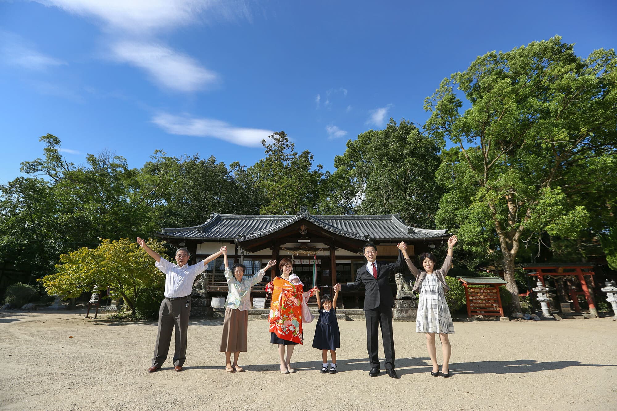 小泉神社でお宮参り出張撮影