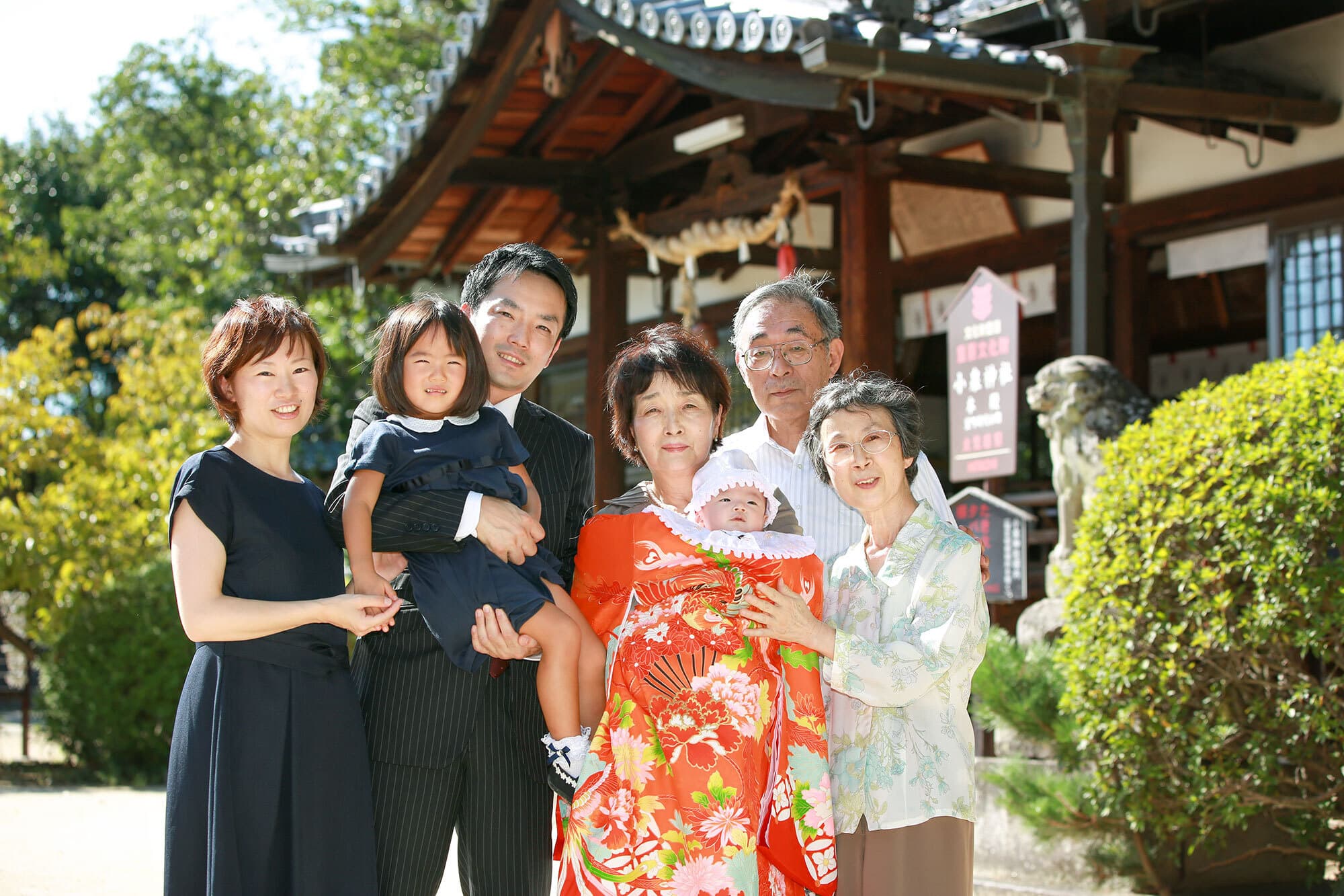 小泉神社でお宮参り出張撮影
