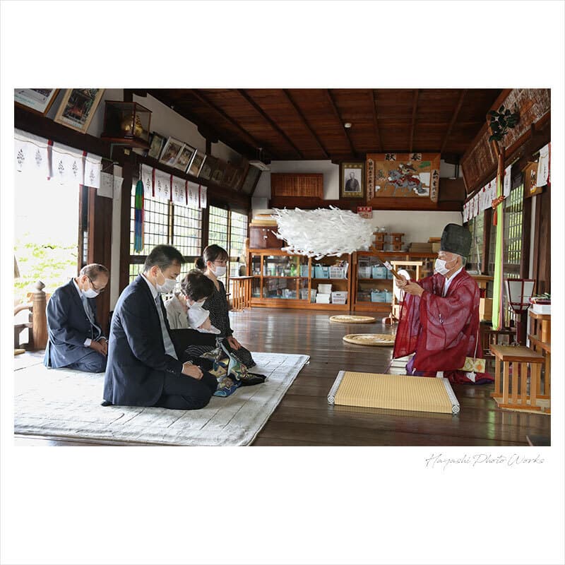 小泉神社でお宮参り出張撮影