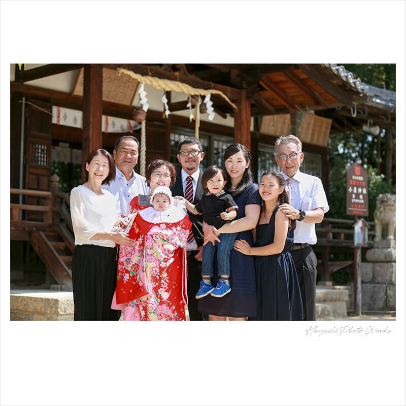 小泉神社でお宮参り出張撮影