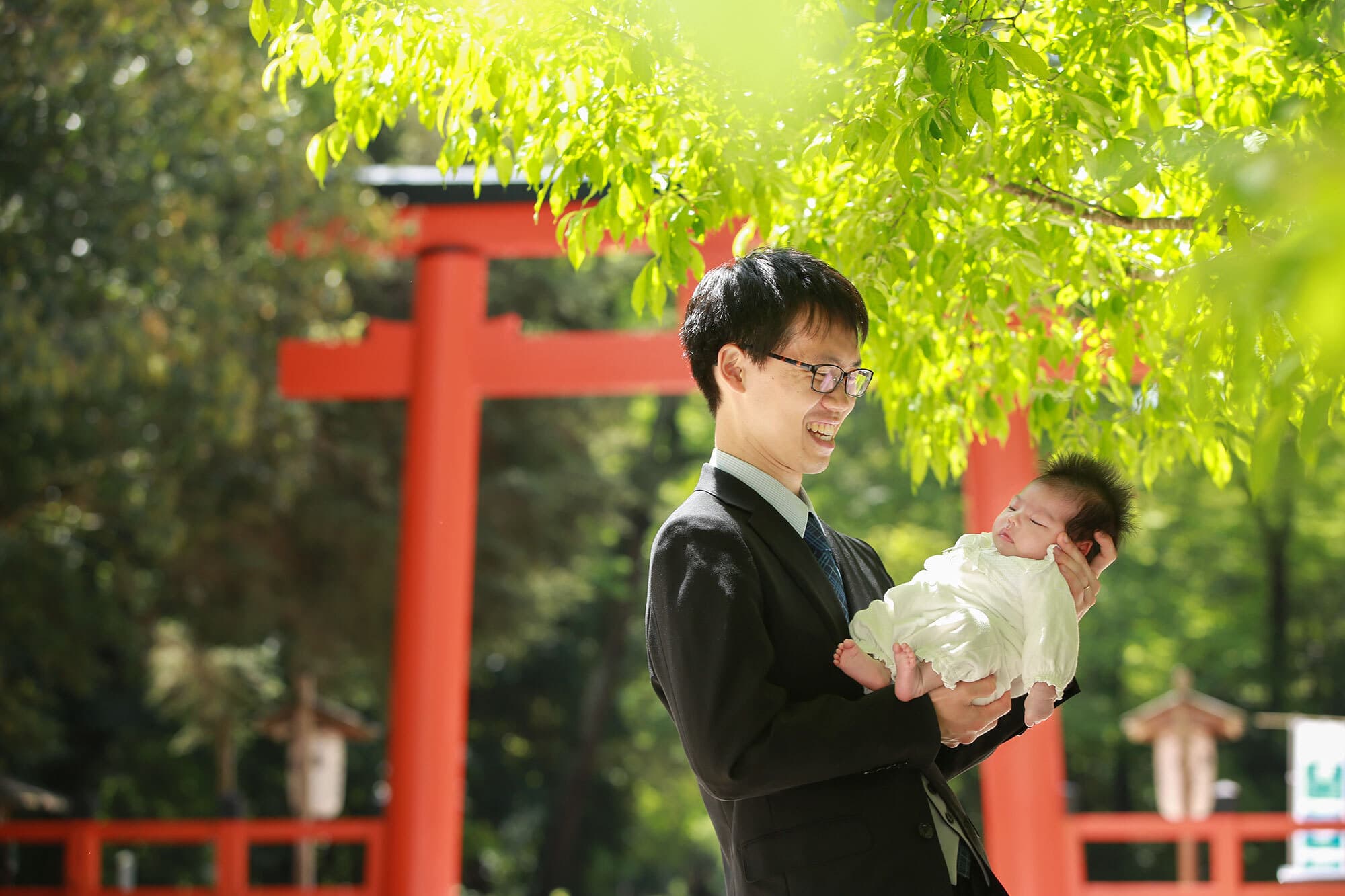 下鴨神社でお宮参り出張撮影