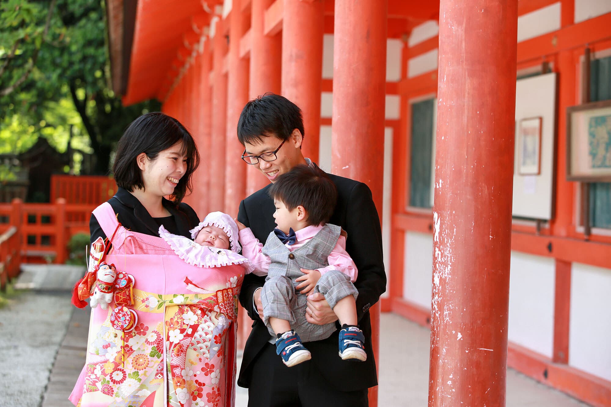 下鴨神社でお宮参り出張撮影
