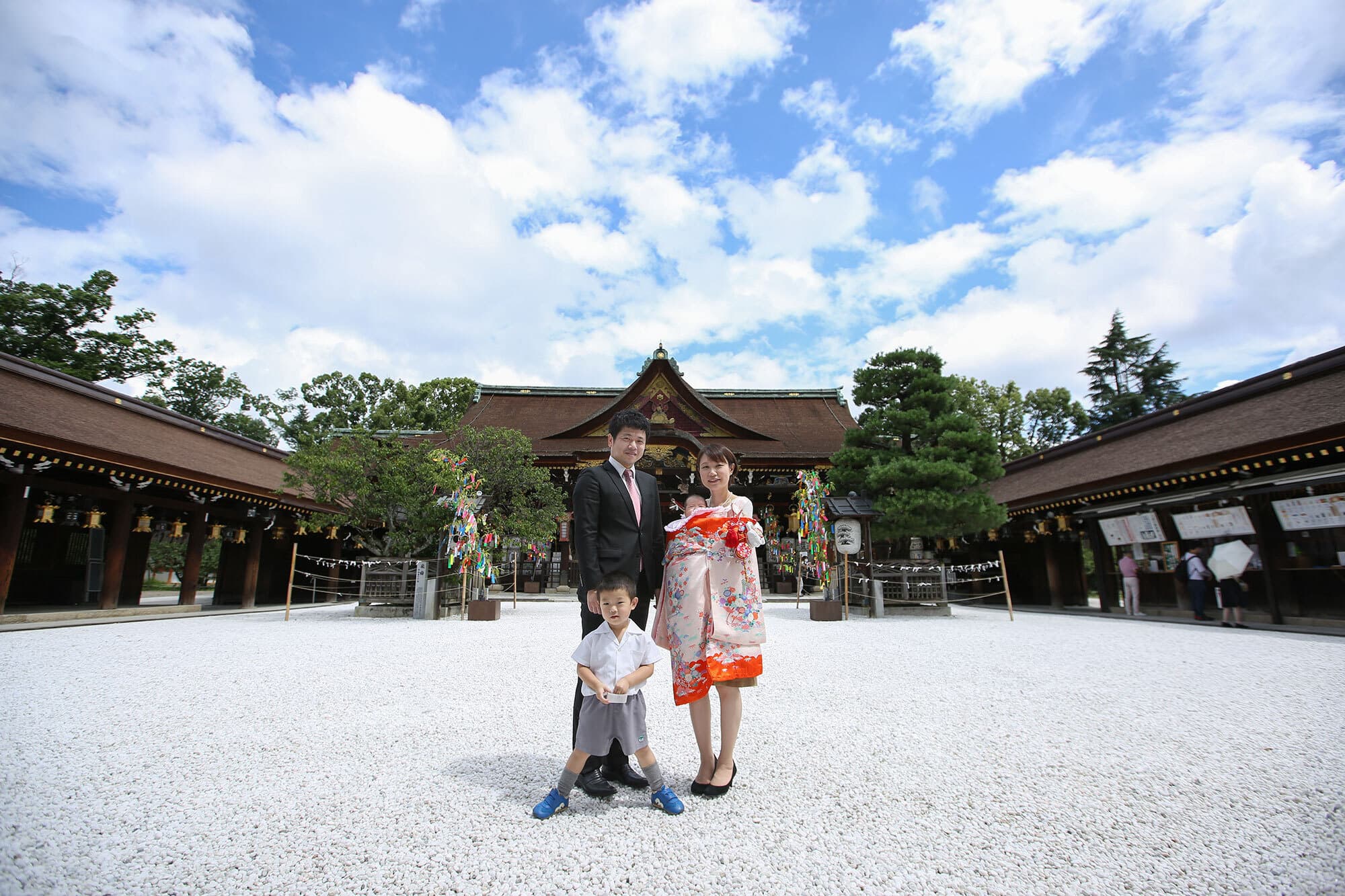 北野天満宮でお宮参り出張撮影