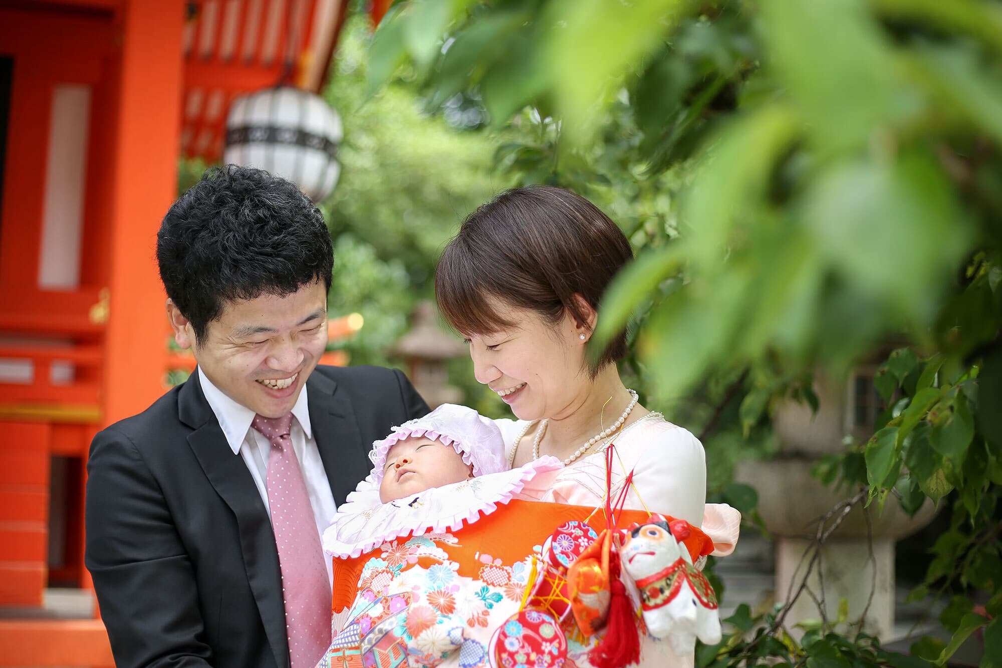 北野天満宮でお宮参り出張撮影