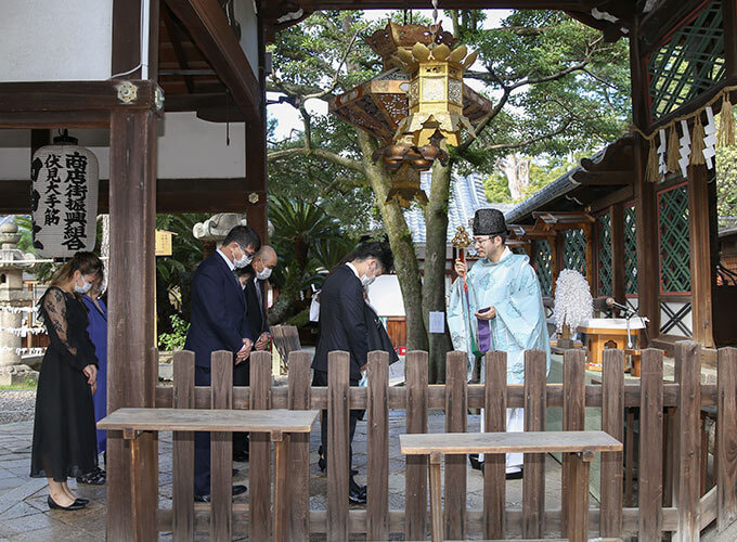 御香宮神社でお宮参り出張撮影