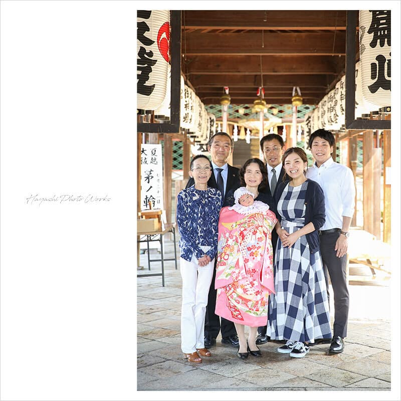 御香宮神社でお宮参り出張撮影