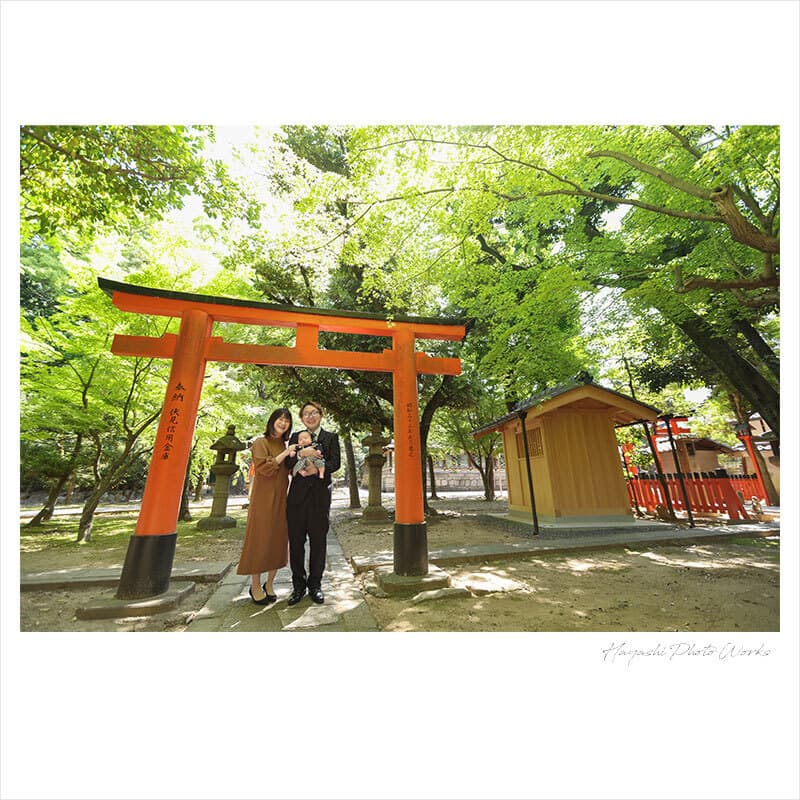 御香宮神社でお宮参り出張撮影