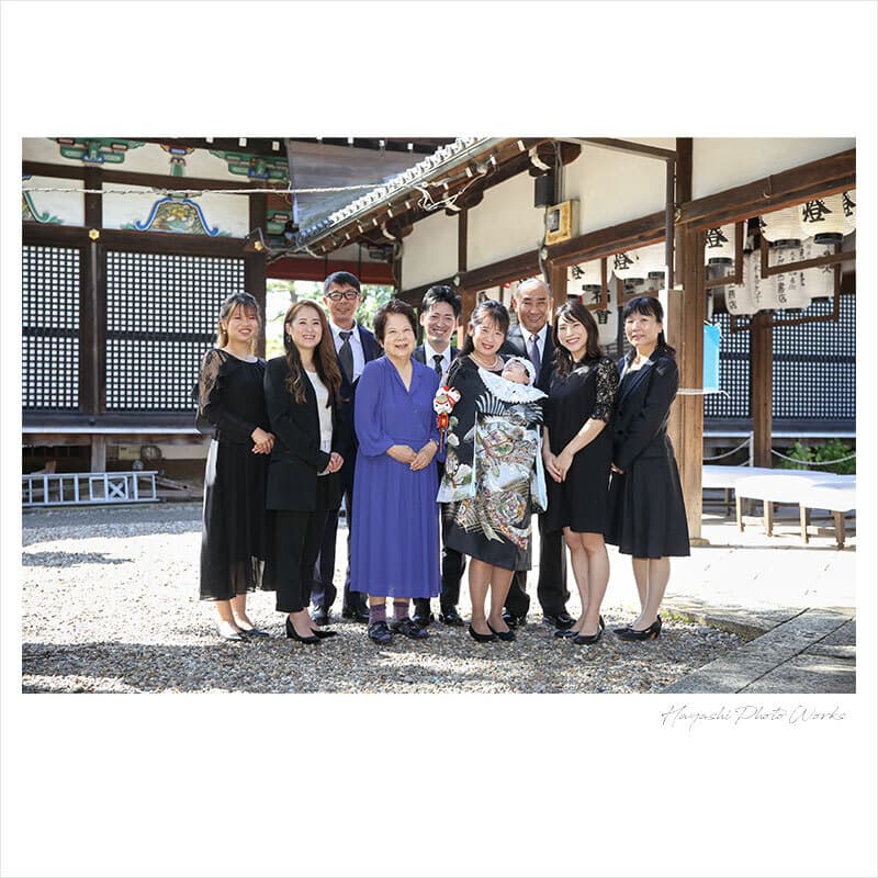 御香宮神社でお宮参り出張撮影