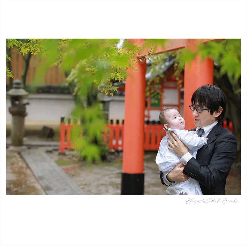 御香宮神社でお宮参り出張撮影
