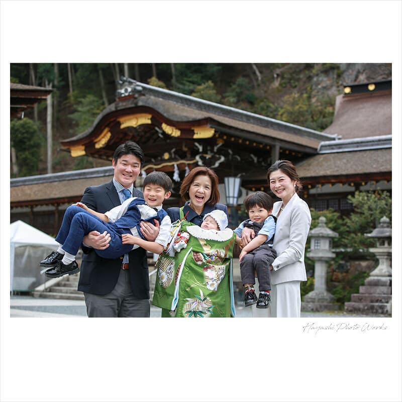 松尾大社でお宮参り出張撮影