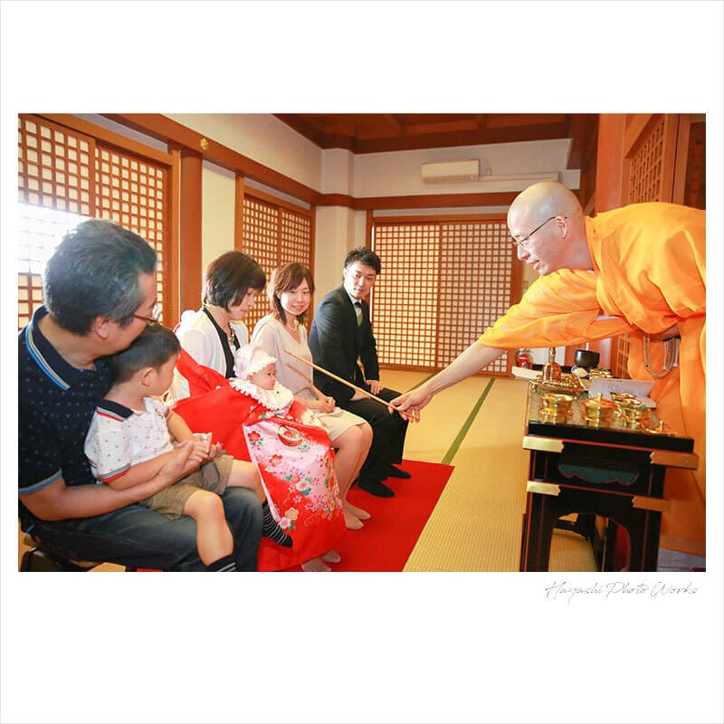 宝珠院でお宮参り出張撮影