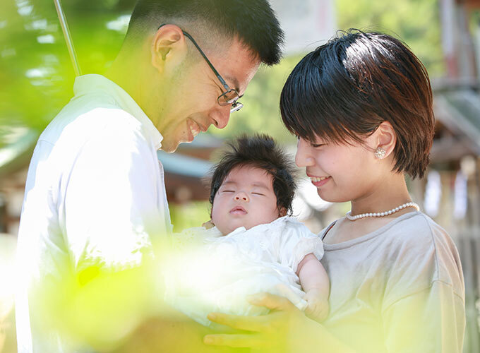茨木神社のお宮参りの出張撮影