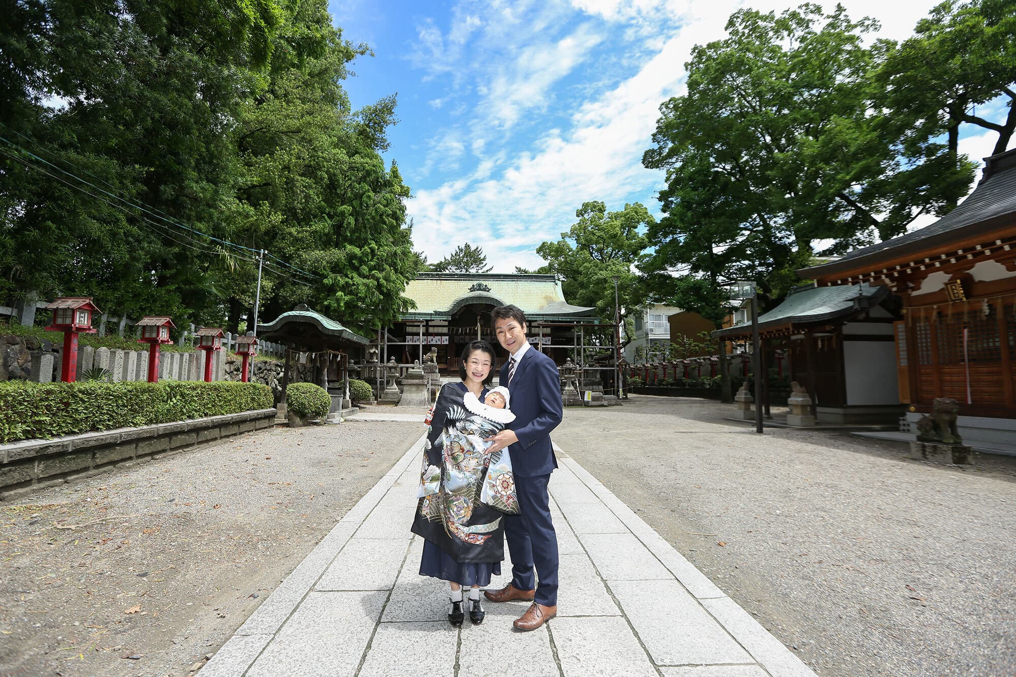 茨木神社のお宮参りの出張撮影