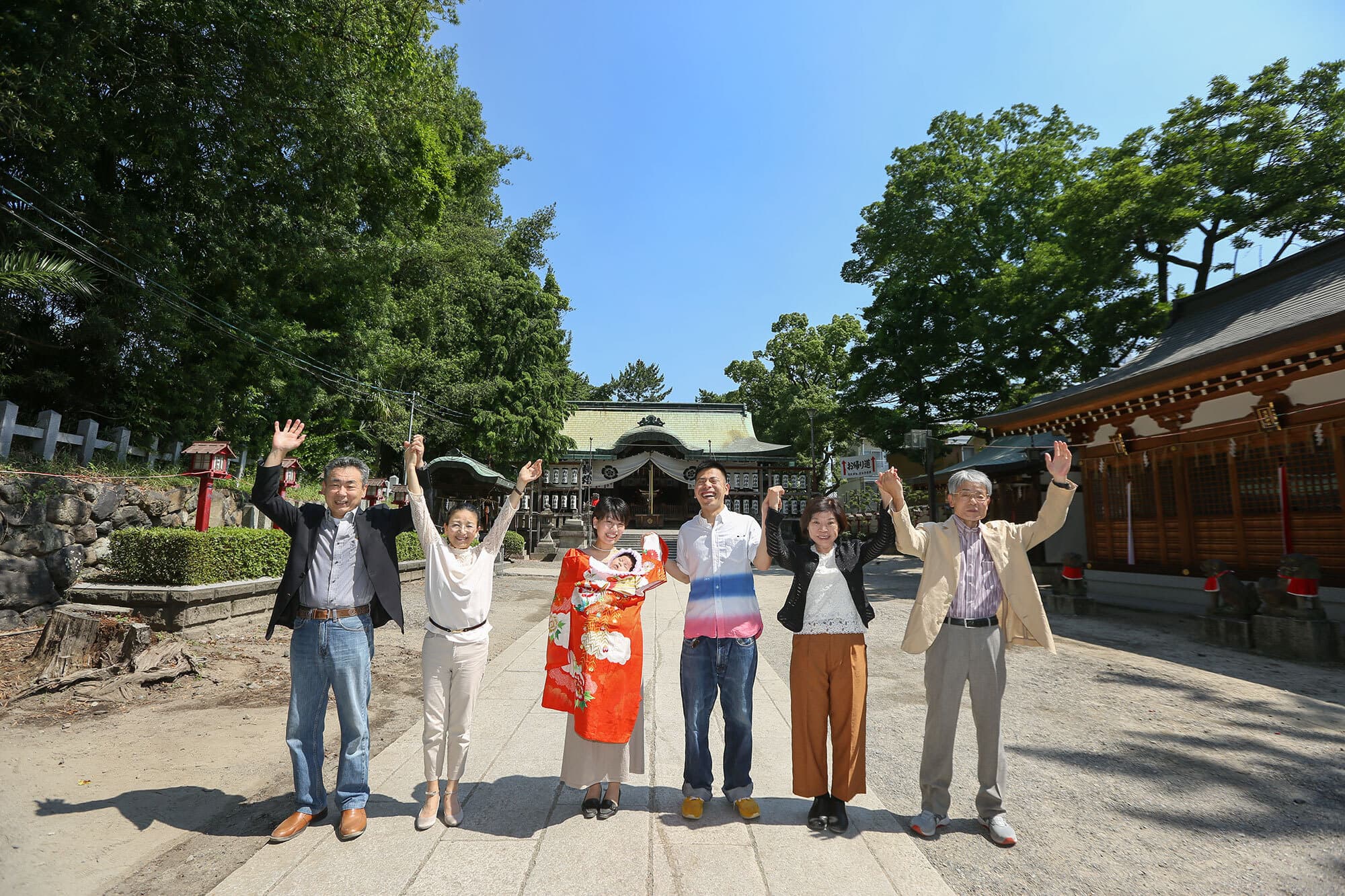 茨木神社のお宮参りの出張撮影
