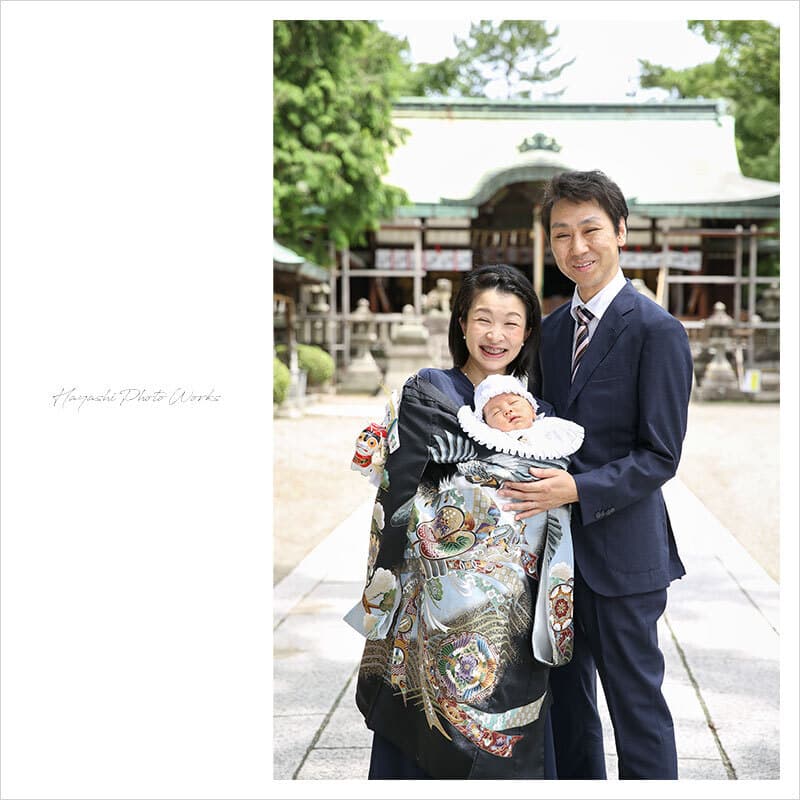 茨木神社のお宮参りの出張撮影