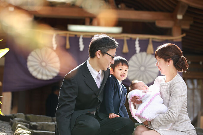 枚岡神社のお宮参りの出張撮影