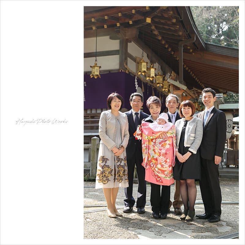 枚岡神社でお宮参り出張撮影