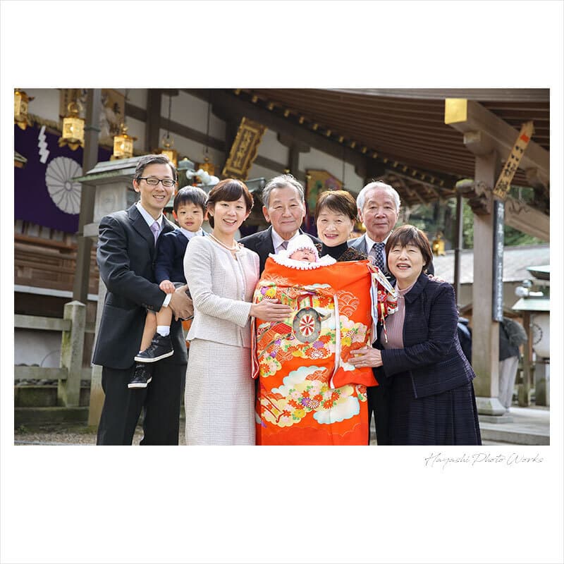 枚岡神社でお宮参り出張撮影