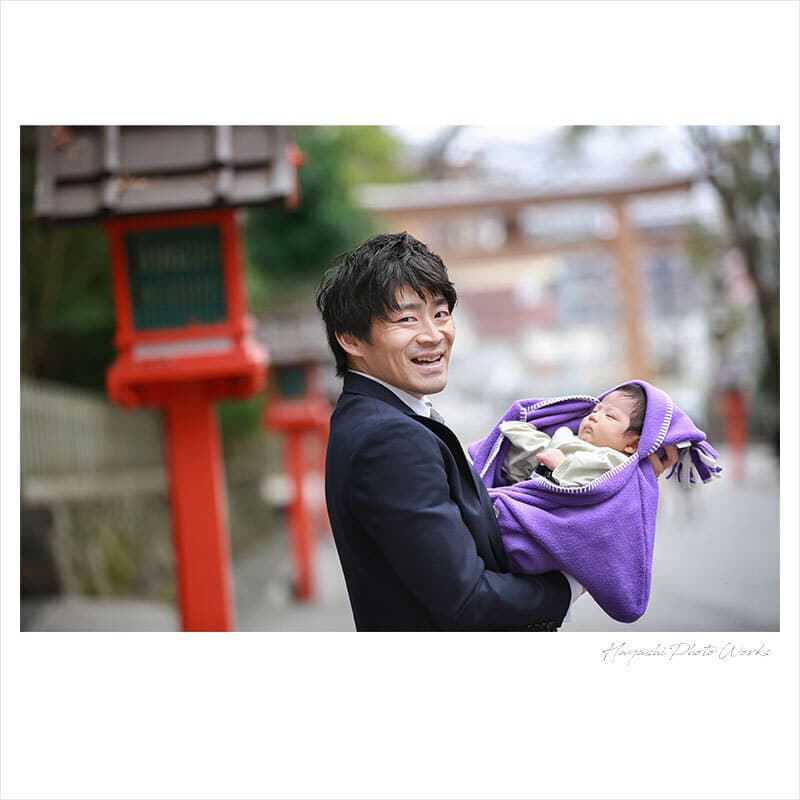 枚岡神社でお宮参り出張撮影