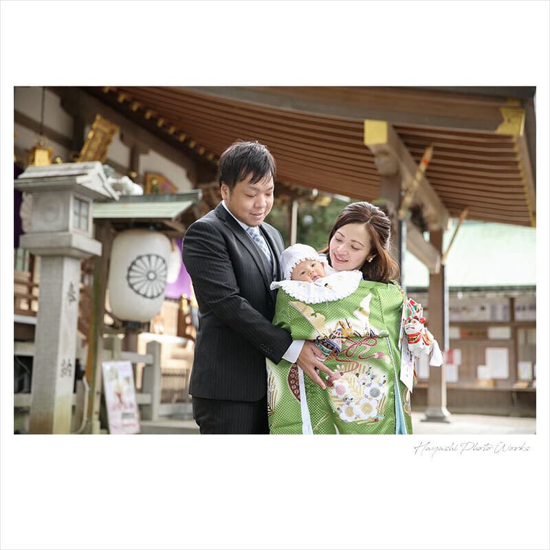 枚岡神社でお宮参り出張撮影