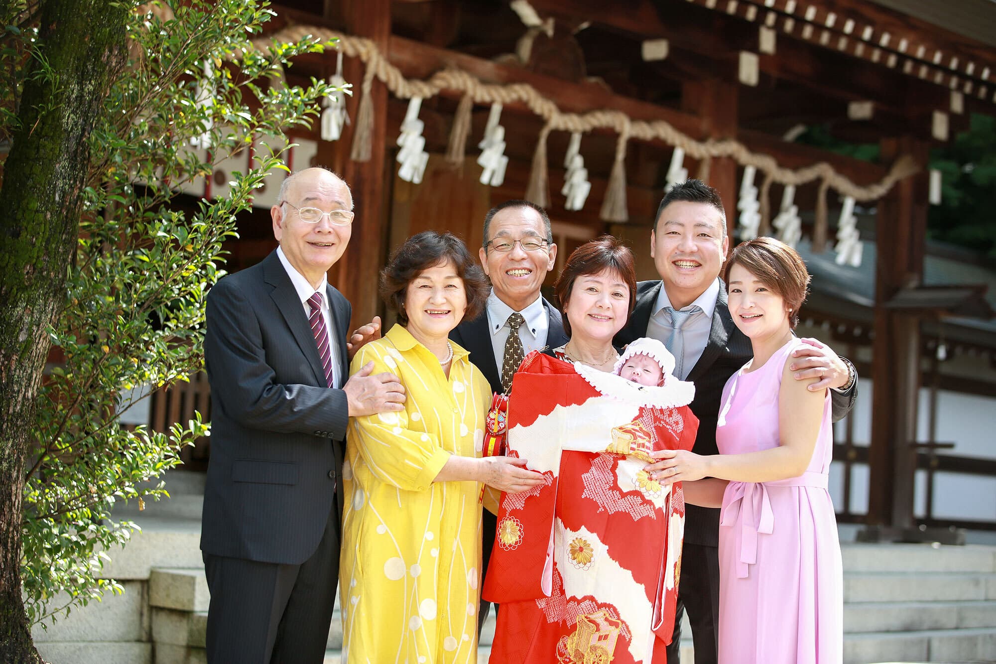 四條畷神社でお宮参り出張撮影