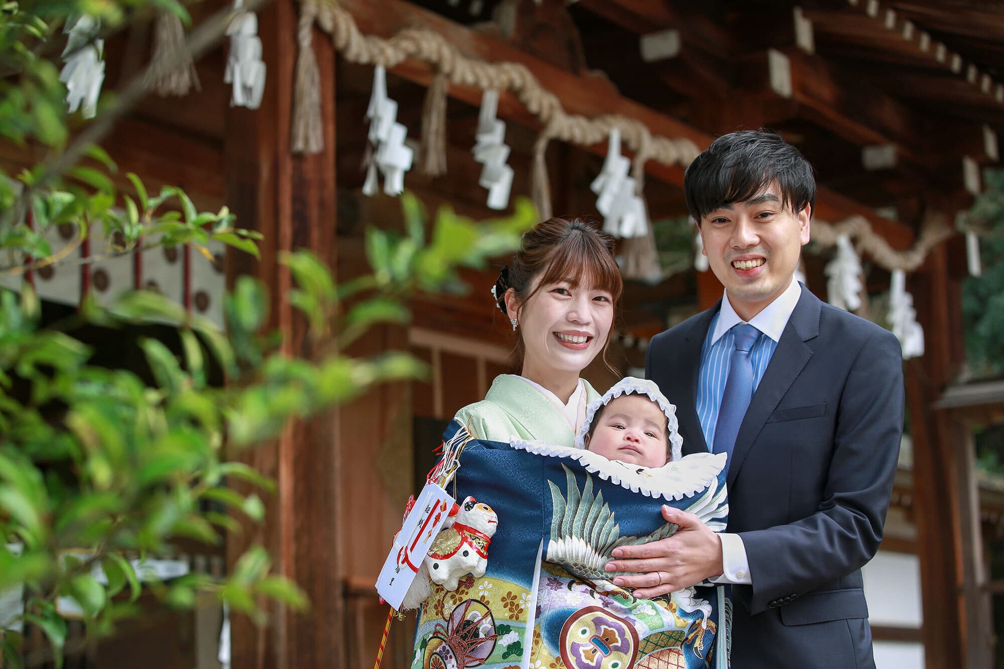 四條畷神社でお宮参り出張撮影