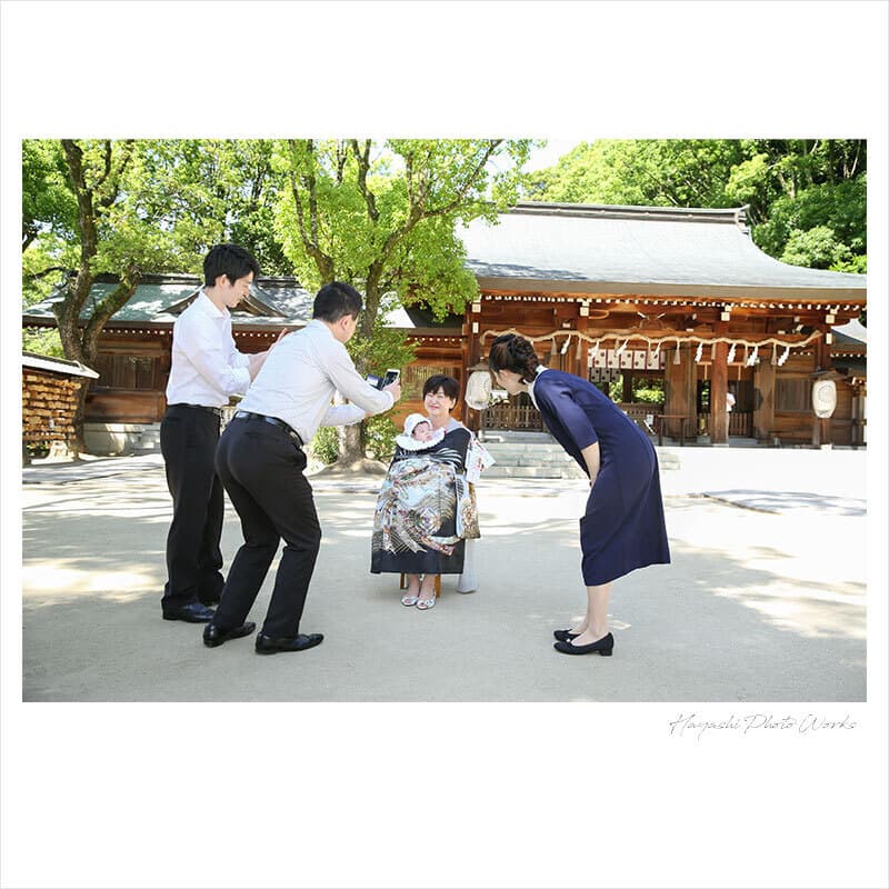 四條畷神社お宮参りの出張撮影
