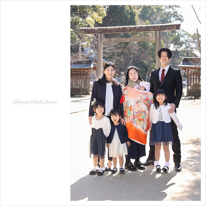 四條畷神社お宮参りの出張撮影