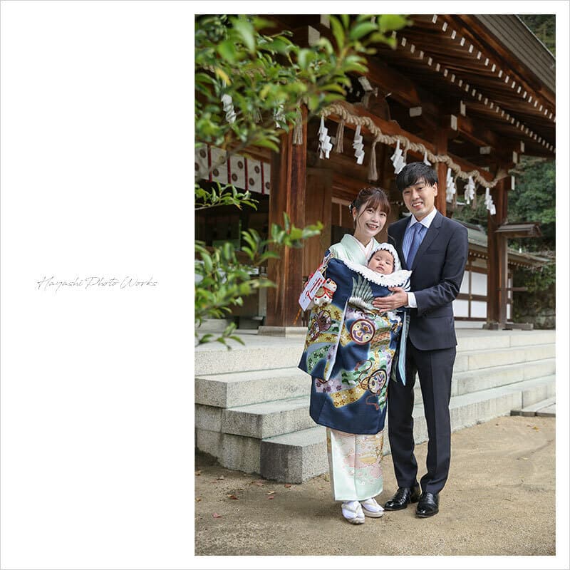 四條畷神社お宮参りの出張撮影