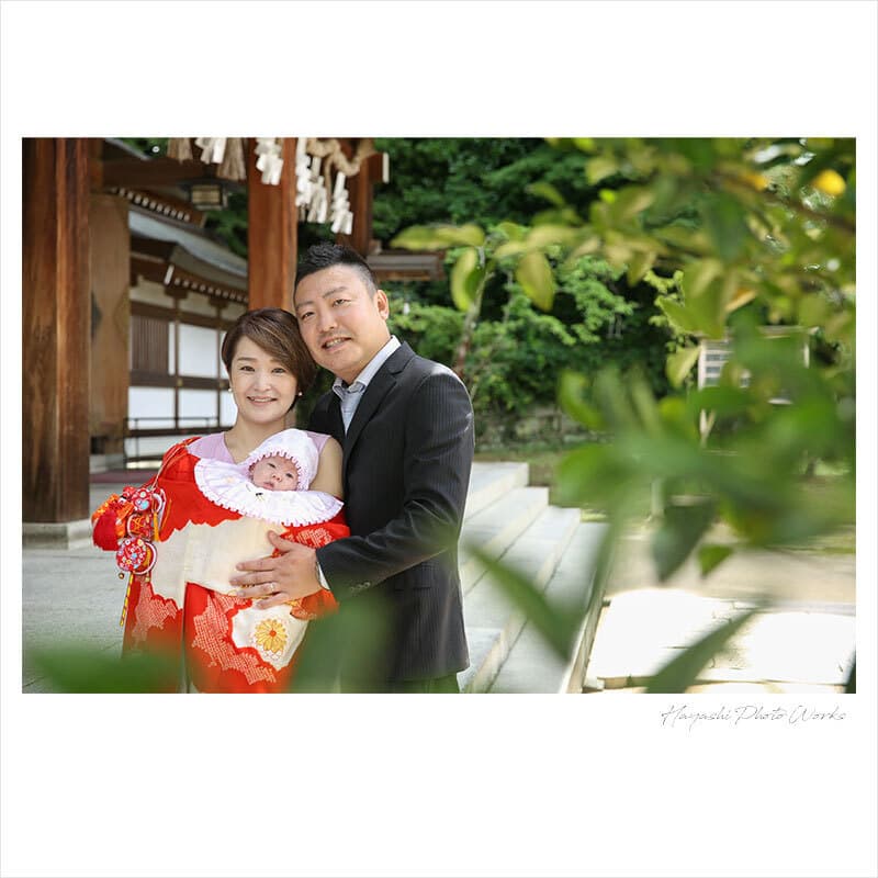 四條畷神社お宮参りの出張撮影