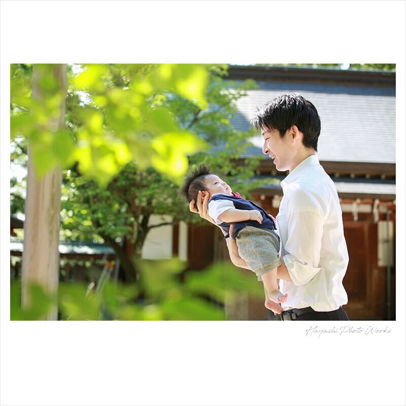 四條畷神社お宮参りの出張撮影