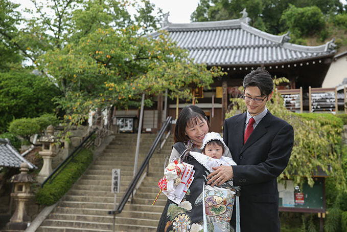 野崎観音でお宮参りの出張撮影