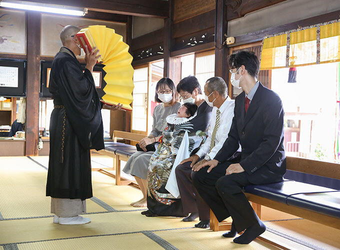 野崎観音でお宮参りの出張撮影