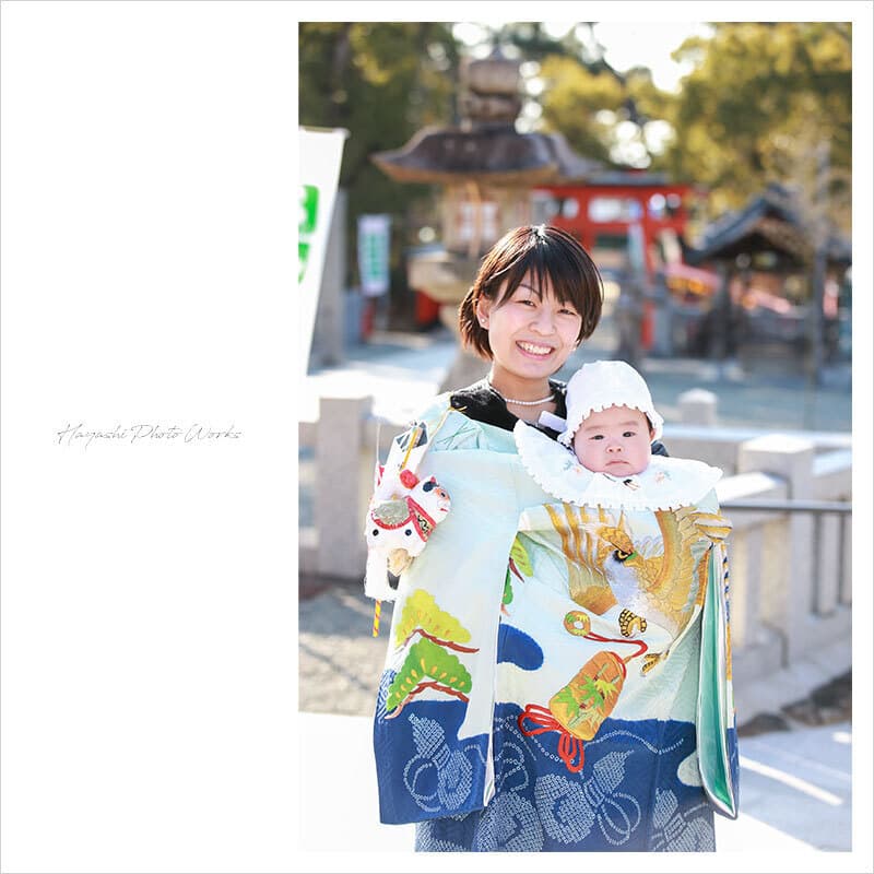 豊中稲荷神社でお宮参り出張撮影