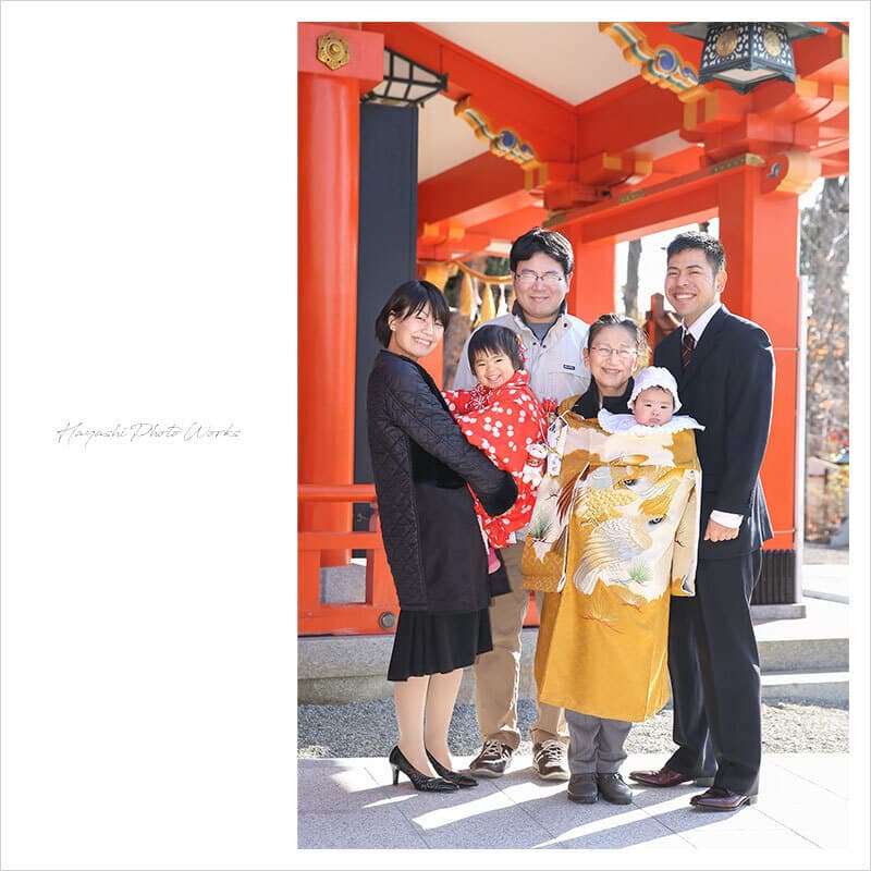 豊中稲荷神社でお宮参り出張撮影