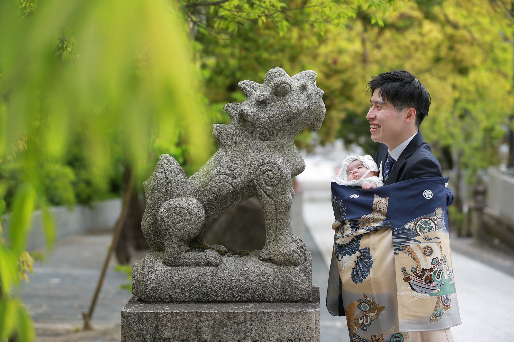 伊射奈岐神社でお宮参り出張撮影