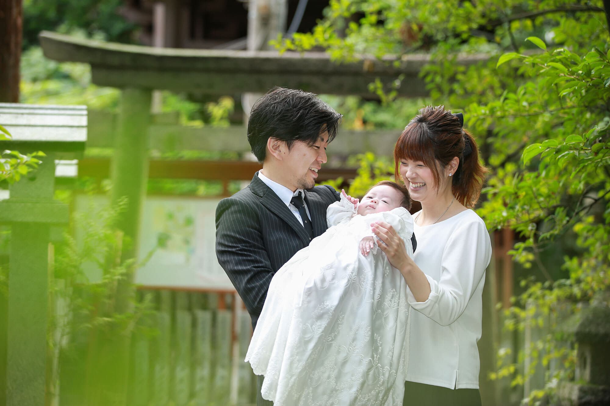 伊射奈岐神社でお宮参り出張撮影